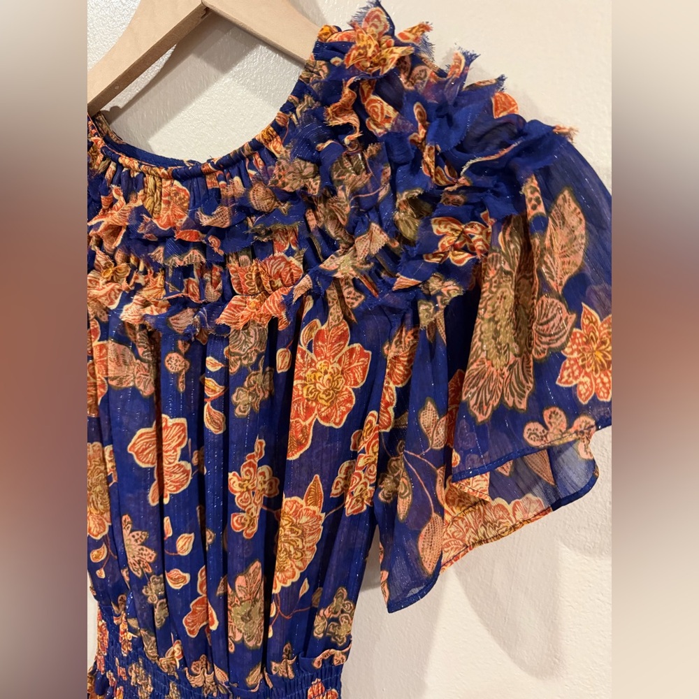 MISA NWT Floral Print Maxi Dress Size XXS fits Small - Picture 4 of 9